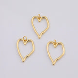 18K Gold PVD Heart charm - Tarnish Resistant
