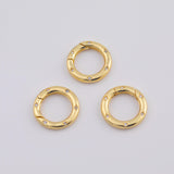 18K Gold pvd Carabiner push clasp - Tarnish Resistant