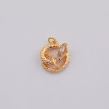 18K Gold pvd Snake charm - Tarnish Resistant