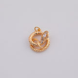 18K Gold PVD Snake charm - Tarnish Resistant