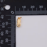 18K Gold PVD Peanut peanuts charm - Tarnish Resistant