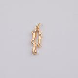 18K Gold PVD Bow ribbon tie charm - Tarnish Resistant