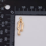 18K Gold PVD Bow ribbon tie charm - Tarnish Resistant