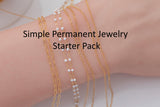 Permanent Jewelry Business Starter Simple Gold Filled - Permanent Jewelry - All supplies required to start PJ Business-No guess work