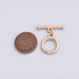 PVD Toggle Clasp Plain Toggle Clasps 15mm 18k Gold PVD Ion Plated Tarnish Resistant