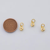 18K Gold PVD Star Charm Small Dainty 5mm Charm Pendant Charms - Tarnish Resistant