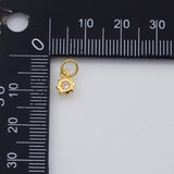 18K Gold PVD Star Charm Dainty Small 5mm Charm Pendant Charms - Tarnish Resistant