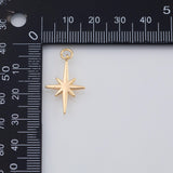 18K Gold PVD North Star charm - Tarnish Resistant