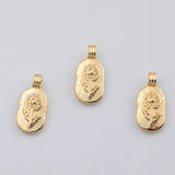 18K Gold PVD Flower charm - Tarnish Resistant