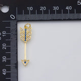 18K Gold PVD Arrow charm - Tarnish Resistant