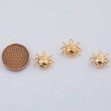 18K Gold PVD Ladybug lady bug charm - Tarnish Resistant