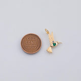 18K Gold PVD Hummingbird charm - Tarnish Resistant