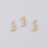 18K Gold PVD Moon charm - Tarnish Resistant