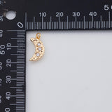 18K Gold PVD Moon charm - Tarnish Resistant