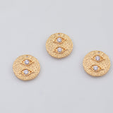 18K Gold PVD Evil eye charm - Tarnish Resistant