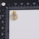 18K Gold PVD Black Cross charm - Tarnish Resistant