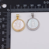 18K Gold PVD Mother Mary Maria charm - Tarnish Resistant