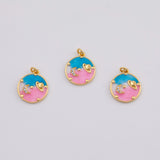 18K Gold PVD Planet Space charm - Tarnish Resistant