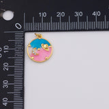 18K Gold PVD Planet Space charm - Tarnish Resistant
