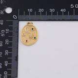 18K Gold PVD Moon Stars Night Sky charm - Tarnish Resistant