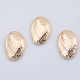 18K Gold PVD clam oyster charm mollusk shell 20x29mm pendant charms - Tarnish Resistant