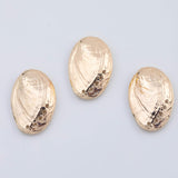 18K Gold PVD clam oyster charm mollusk shell 20x29mm pendant charms - Tarnish Resistant