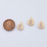 18K Gold PVD Butterfly Charm Freem 10x14mm Charm Pendant Charms - Tarnish Resistant