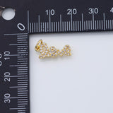 18K Gold PVD love charm charms 7x18mm - Tarnish Resistant