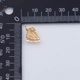 18K Gold PVD Ice Skates charm - Tarnish Resistant