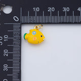 18K Gold PVD Fish charm - Tarnish Resistant