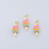 18K Gold pvd Icecream ice cream bar charm - Tarnish Resistant