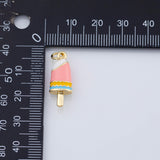 18K Gold PVD Icecream ice cream bar charm - Tarnish Resistant