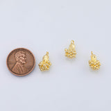 18K Gold PVD Broccoli vegetable fruit charm - Tarnish Resistant