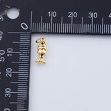 18K Gold PVD Fish charm - Tarnish Resistant