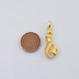 18K Gold PVD Mermaid charm - Tarnish Resistant