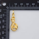 18K Gold PVD Mermaid charm - Tarnish Resistant