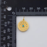 18K Gold PVD Evil eye charm - Tarnish Resistant