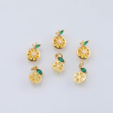 18K Gold PVD lemon drops charm 7x11mm pendant charm pendant charms - Tarnish Resistant