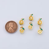 18K Gold PVD lemon drops charm 7x11mm pendant charm pendant charms - Tarnish Resistant