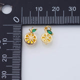 18K Gold PVD lemon drops charm 7x11mm pendant charm pendant charms - Tarnish Resistant
