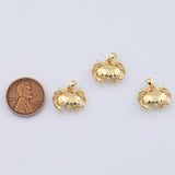 18K Gold PVD Crab Charm 20x16mm King Crab Charms Dainty Charm Tiny Earring Charm Ocean Beach Animal Charms AH042 - Tarnish Resistant
