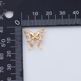 18K Gold PVD 14K Butterfly Charm 15x16mm Charms Pendant Charms - Tarnish Resistant