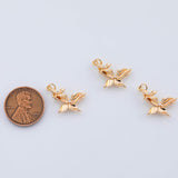 18K Gold PVD Butterfly Charm Baby Butterfly 12x15mm Pendant Charms - Tarnish Resistant