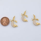 18K Gold PVD Mermaid charm - Tarnish Resistant
