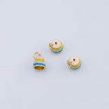 18K Gold PVD Cake charm - Tarnish Resistant