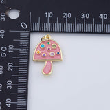 18K Gold PVD Mushroom charm - Tarnish Resistant