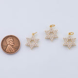 18K Gold PVD Star of David charm - Tarnish Resistant