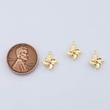 18K Gold PVD Paper windmill charm - Tarnish Resistant