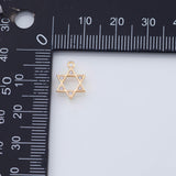 18K Gold PVD Star of David charm - Tarnish Resistant