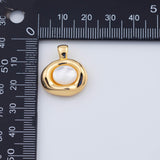 18K Gold PVD Pearl charm - Tarnish Resistant